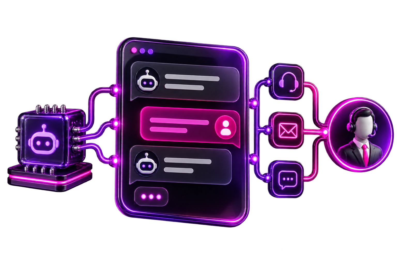 AI Chatbot Development illustration