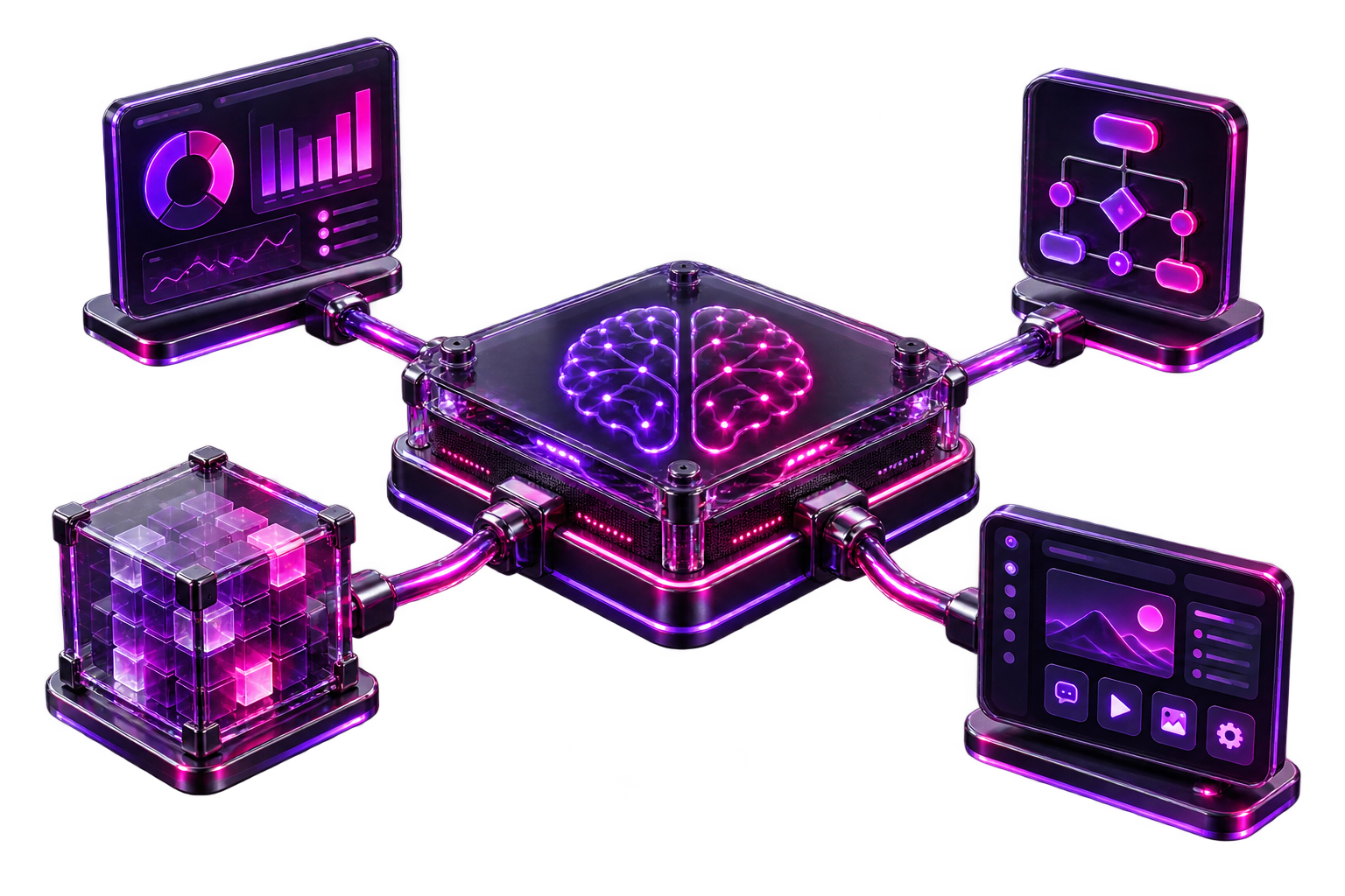 Custom AI Solutions illustration