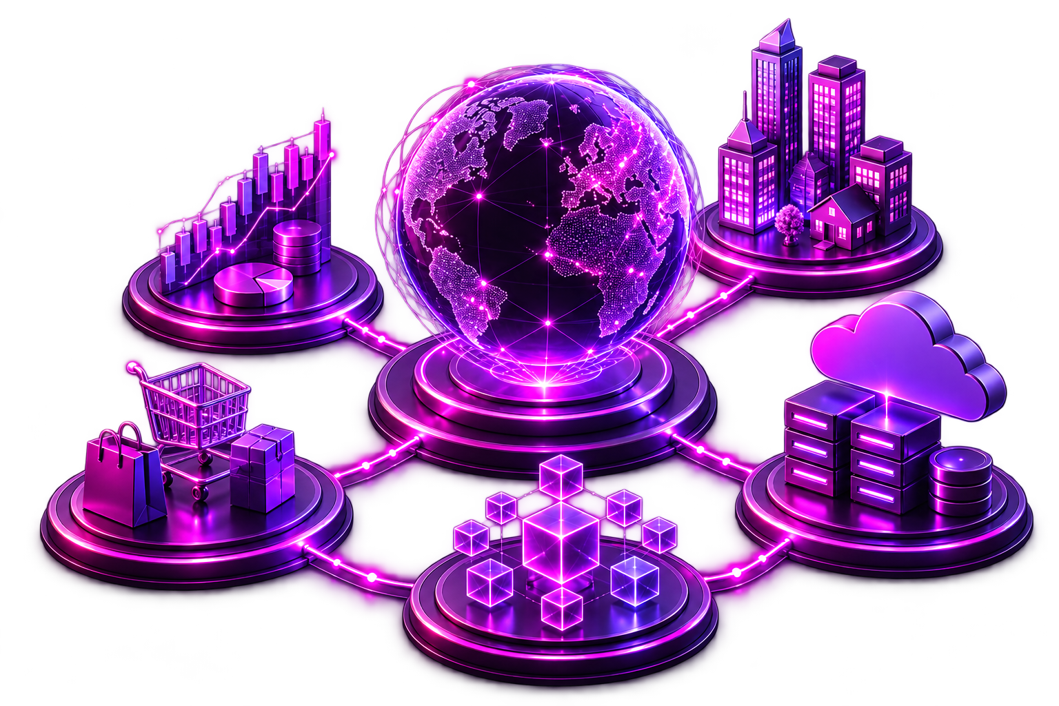 Connected digital solutions across finance, commerce, property, Web3 and cloud industries