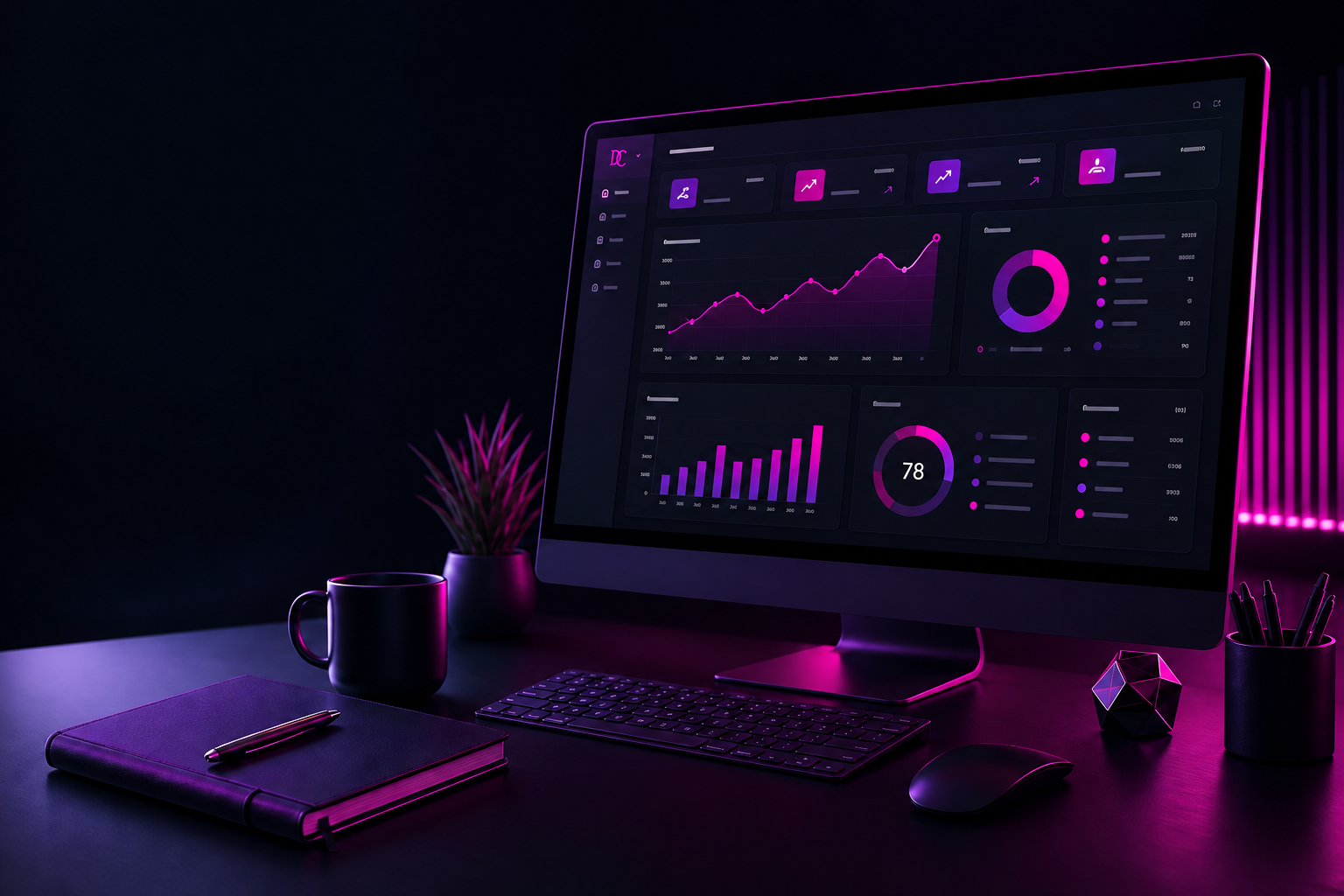 Search engine optimization analytics dashboard