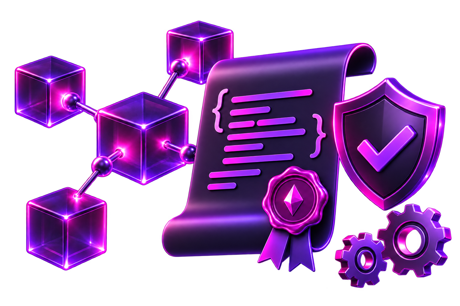Smart Contract Development illustration